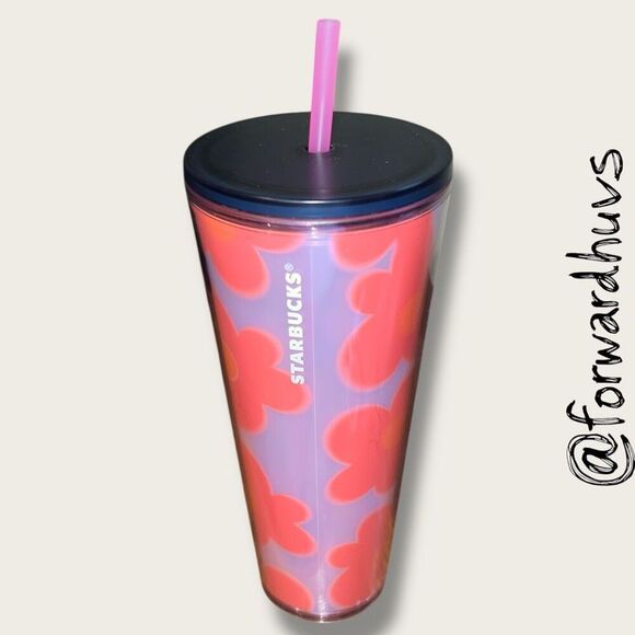 Starbucks 2025 Valentine's Day Pixel Heart Venti Tumbler - Replacement Straw - Picture 5 of 9
